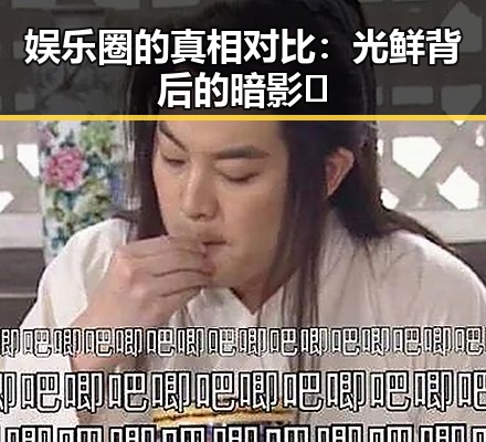娱乐圈的真相对比:光鲜背后的暗影🌑